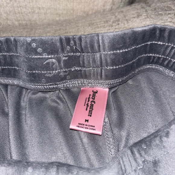 Juicy Couture Velour Lounge Sleep Shorts Bundle 3pc Size Medium Y2K Velour - Picture 8 of 10